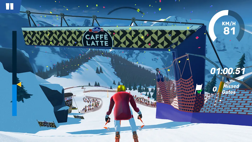 Ski Challenge (Ски Челлендж) [МОД: Меню, Бесконечные монеты и Открытые уровни] Screenshot 4