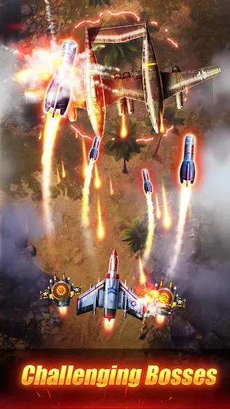 Sky Survivor: WWII Aircraft Sh (Скай Сурвайвер) [МОД: Меню, Бесконечные монеты и Открытые уровни] Screenshot 4