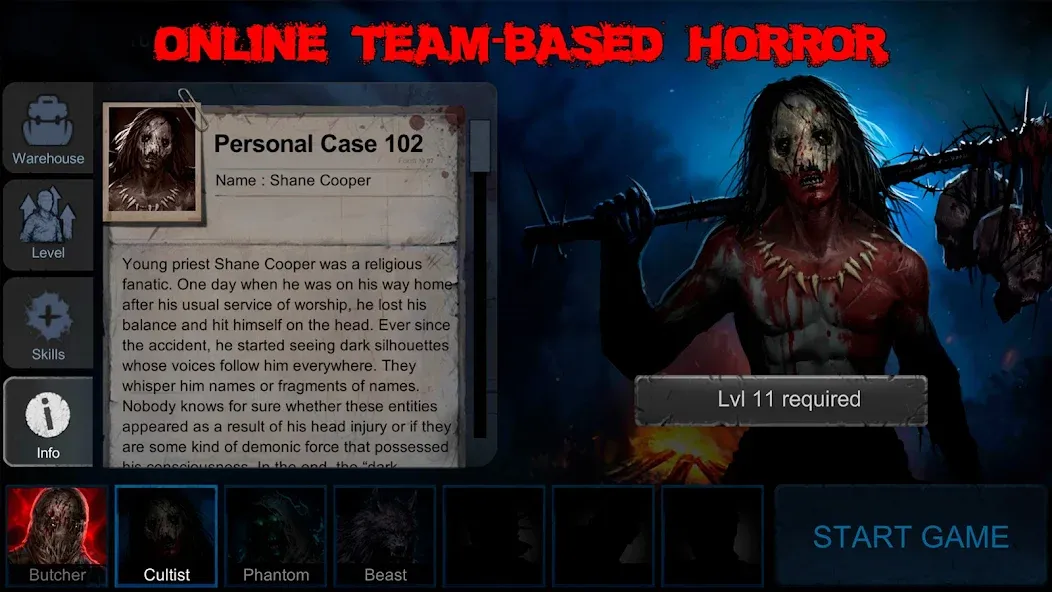 Horrorfield Multiplayer horror (Хоррорфилд) [МОД: Много денег, Монет и Все открыто] Screenshot 1