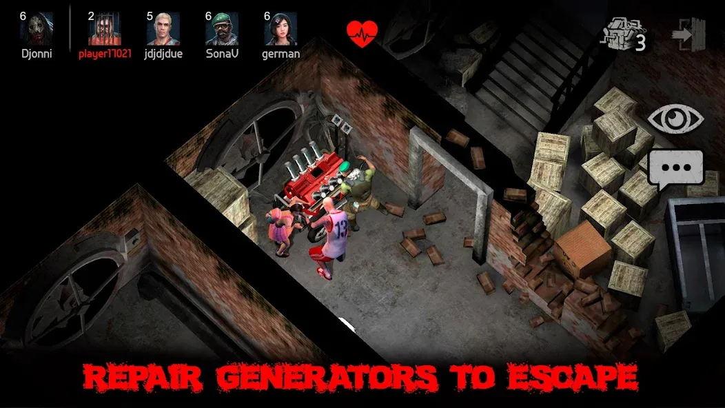 Horrorfield Multiplayer horror (Хоррорфилд) [МОД: Много денег, Монет и Все открыто] Screenshot 3