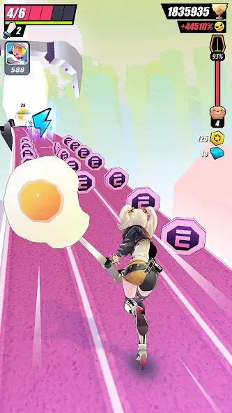 Slash & Girl - Endless Run [МОД: Бесконечные деньги, Монеты и Мега MOD] Screenshot 5
