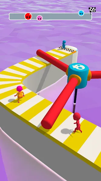 Fun Race 3D — Run and Parkour (Фан Рэйс 3Д) [МОД: Меню, Бесконечные монеты и Открытые уровни] Screenshot 1