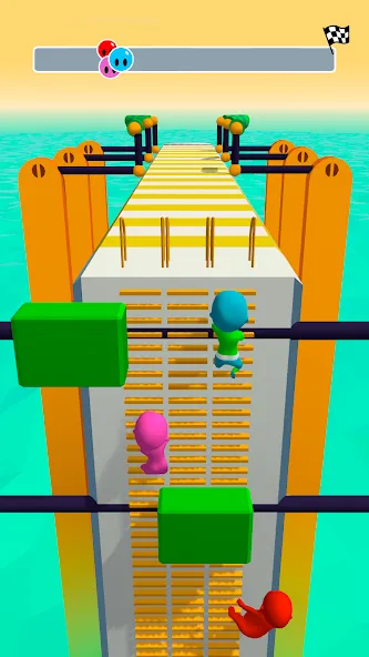 Fun Race 3D — Run and Parkour (Фан Рэйс 3Д) [МОД: Меню, Бесконечные монеты и Открытые уровни] Screenshot 2