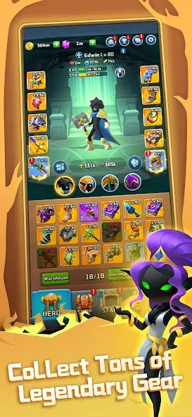 Chest Adventure: Idle RPG (Чест Эдвенчур) [МОД: Деньги, Монеты и Меню MOD] Screenshot 3
