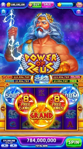 Jackpotland-Vegas Casino Slots (Джекпотлэнд) [МОД: Много денег, Монет и Все открыто] Screenshot 2