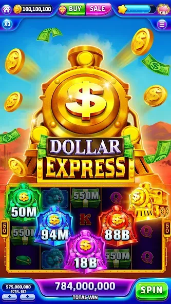 Jackpotland-Vegas Casino Slots (Джекпотлэнд) [МОД: Много денег, Монет и Все открыто] Screenshot 4