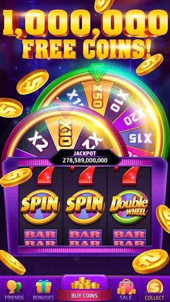 777 Casino – vegas slots games (Казино) [МОД: Бесконечные деньги, Монеты и Мега MOD] Screenshot 1