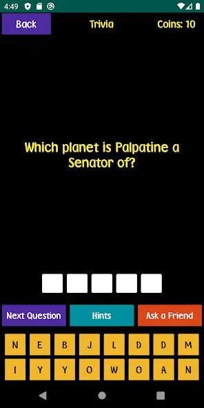 Quiz For SW Fans (Квиз для фанатов ЗВЗ) [МОД: Меню, Бесконечные монеты и Открытые уровни] Screenshot 1