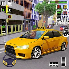 Скачать City Taxi Games-Taxi Car Games (Сити Такси Игры) [МОД: Бесконечные деньги, Монеты и Мега MOD] | Взлом City Taxi Games-Taxi Car Games на Андроид