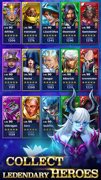 Empires & Puzzles: Match-3 RPG [МОД: Меню, Бесконечные монеты и Открытые уровни] Screenshot 3