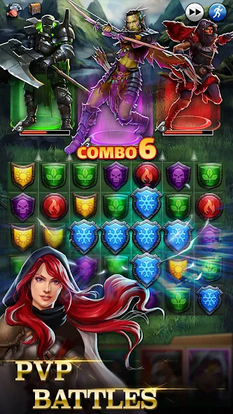 Empires & Puzzles: Match-3 RPG [МОД: Меню, Бесконечные монеты и Открытые уровни] Screenshot 4