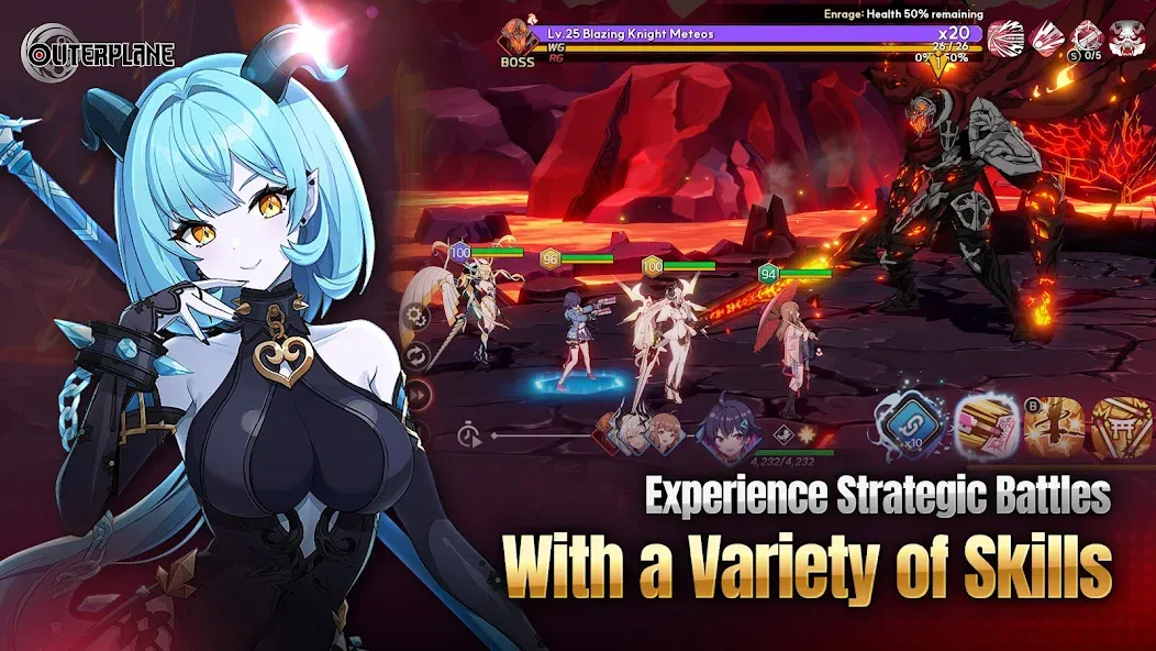 OUTERPLANE - Strategy Anime (АУТЕРПЛЕЙН) [МОД: Деньги, Монеты и Меню MOD] Screenshot 1
