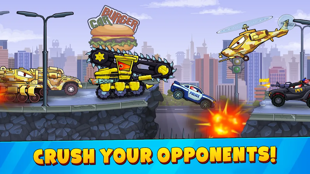 Car Eats Car 3 Hill Climb Race (Кар Ейтс Кар 3) [МОД: Меню, Бесконечные монеты и Открытые уровни] Screenshot 5