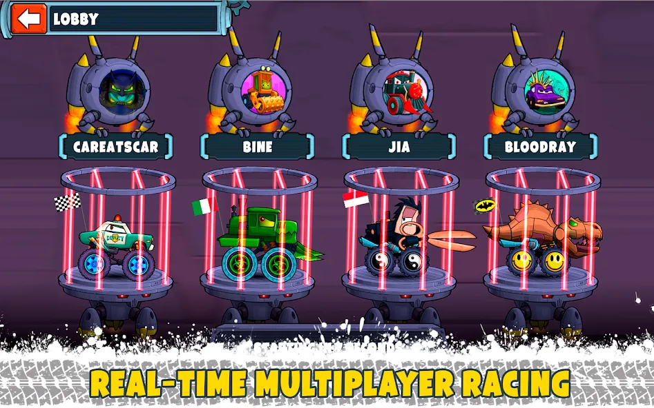 Car Eats Car Multiplayer Race (Кар Итс Кар) [МОД: Много монет, Открытые уровни и Мега MOD] Screenshot 2