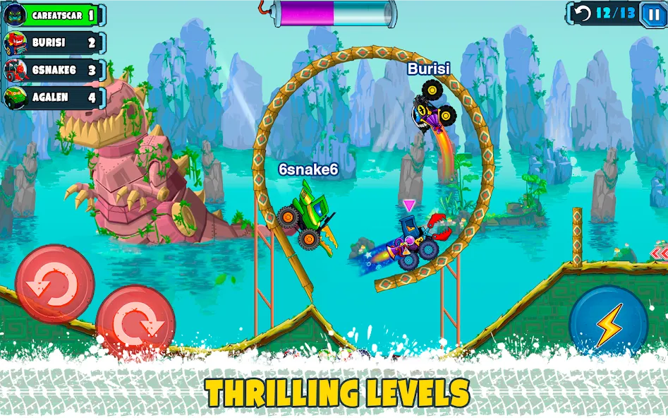 Car Eats Car Multiplayer Race (Кар Итс Кар) [МОД: Много монет, Открытые уровни и Мега MOD] Screenshot 3