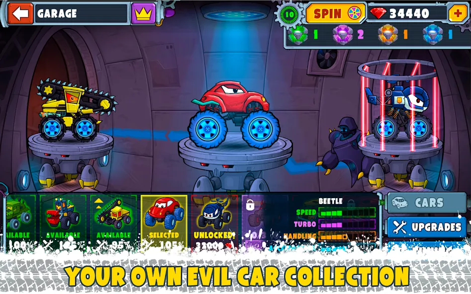 Car Eats Car Multiplayer Race (Кар Итс Кар) [МОД: Много монет, Открытые уровни и Мега MOD] Screenshot 4
