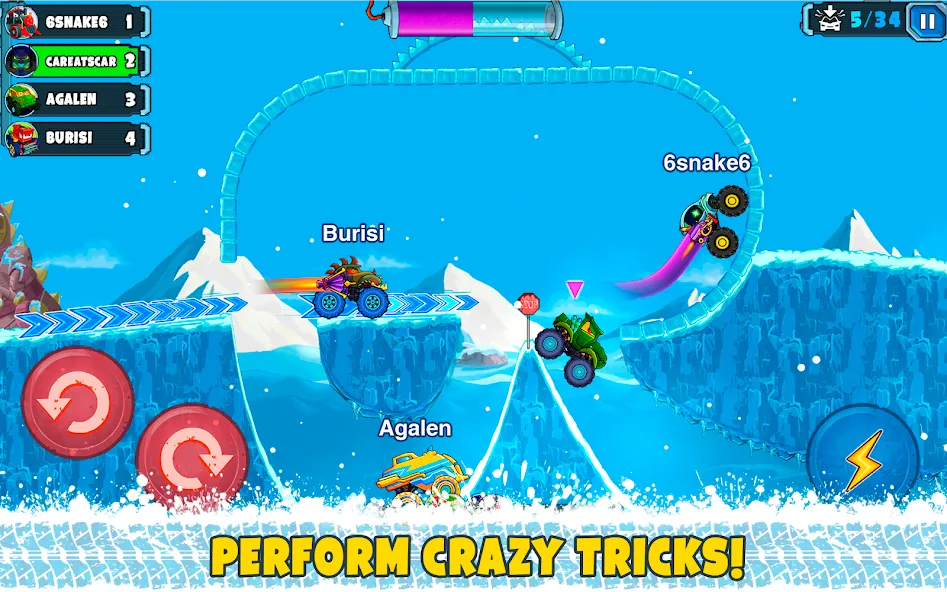Car Eats Car Multiplayer Race (Кар Итс Кар) [МОД: Много монет, Открытые уровни и Мега MOD] Screenshot 5