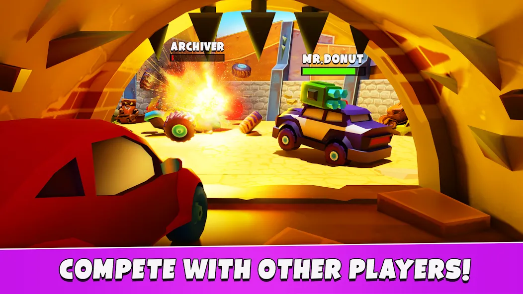 Car Eats Car 5 - Battle Arena (С тс Са 5) [МОД: Бесконечные деньги, Монеты и Мега MOD] Screenshot 2