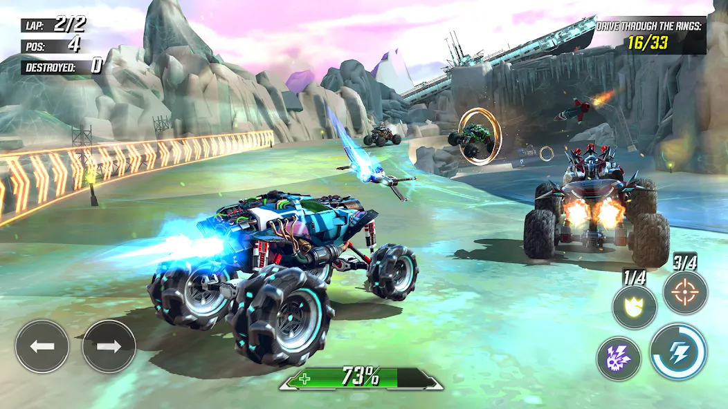 RACE: Rocket Arena Car Extreme (РЕЙС) [МОД: Много денег, Монет и Все открыто] Screenshot 4