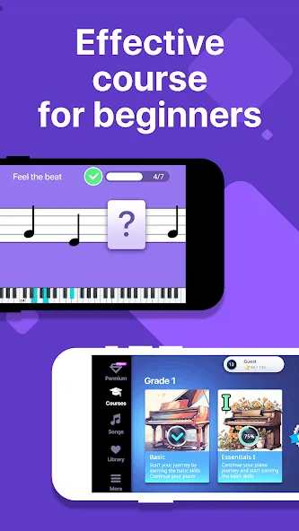 Simpia: Learn Piano Fast (Симпиа) [МОД: Много денег, Монет и Все открыто] Screenshot 2