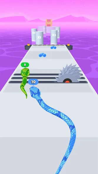 Snake Run Race・3D Running Game (Снейк Ран Рейс) [МОД: Бесконечные деньги, Монеты и Мега MOD] Screenshot 3