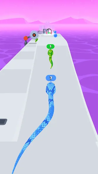 Snake Run Race・3D Running Game (Снейк Ран Рейс) [МОД: Бесконечные деньги, Монеты и Мега MOD] Screenshot 5