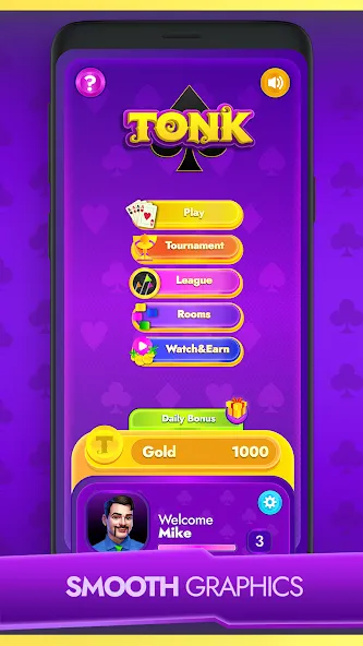 Tonk - Classic Card Game (Тонк) [МОД: Бесконечные деньги, Монеты и Мега MOD] Screenshot 2