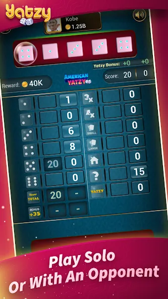 Yatzy - Offline Dice Games (Ятзи) [МОД: Все открыто, Дополнительные деньги и Меню MOD] Screenshot 3
