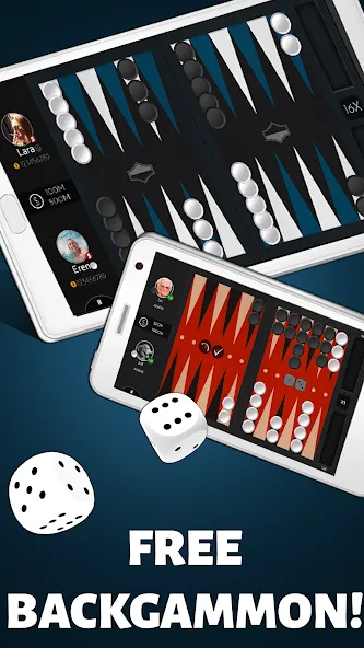 Backgammon Offline [МОД: Бесконечные деньги, Монеты и Мега MOD] Screenshot 2