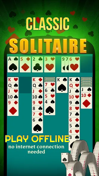 Solitaire - Offline Card Games [МОД: Деньги, Монеты и Меню MOD] Screenshot 1