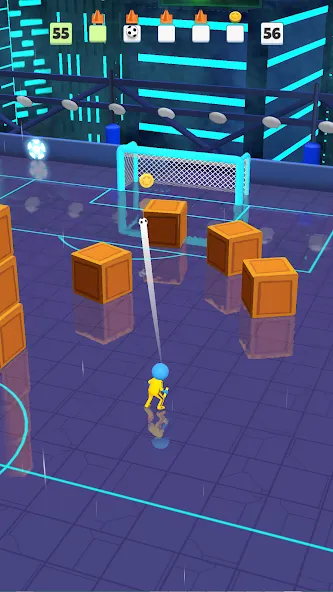 Super Goal: Fun Soccer Game (Супер Гол) [МОД: Много монет, Открытые уровни и Мега MOD] Screenshot 5