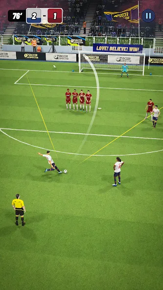 Soccer Superstar (Соккер упер Стар) [МОД: Все открыто, Дополнительные деньги и Меню MOD] Screenshot 1