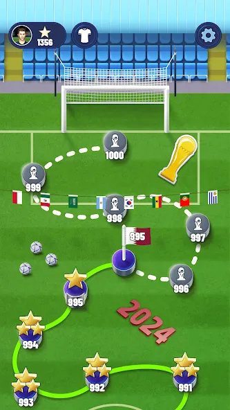 Soccer Superstar (Соккер упер Стар) [МОД: Все открыто, Дополнительные деньги и Меню MOD] Screenshot 4