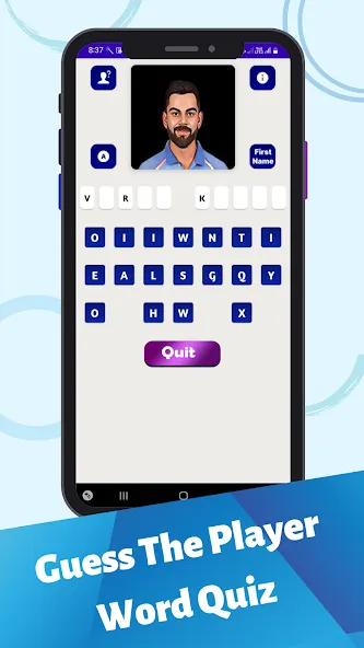 Cricket Quiz Game (Крикет Викторина Т20) [МОД: Бесконечные деньги, Монеты и Мега MOD] Screenshot 2