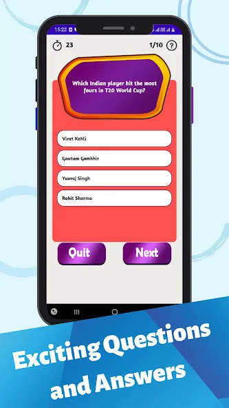 Cricket Quiz Game (Крикет Викторина Т20) [МОД: Бесконечные деньги, Монеты и Мега MOD] Screenshot 4