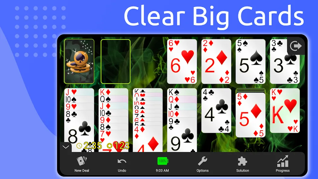 Solitaire [МОД: Много денег, Монет и Все открыто] Screenshot 3
