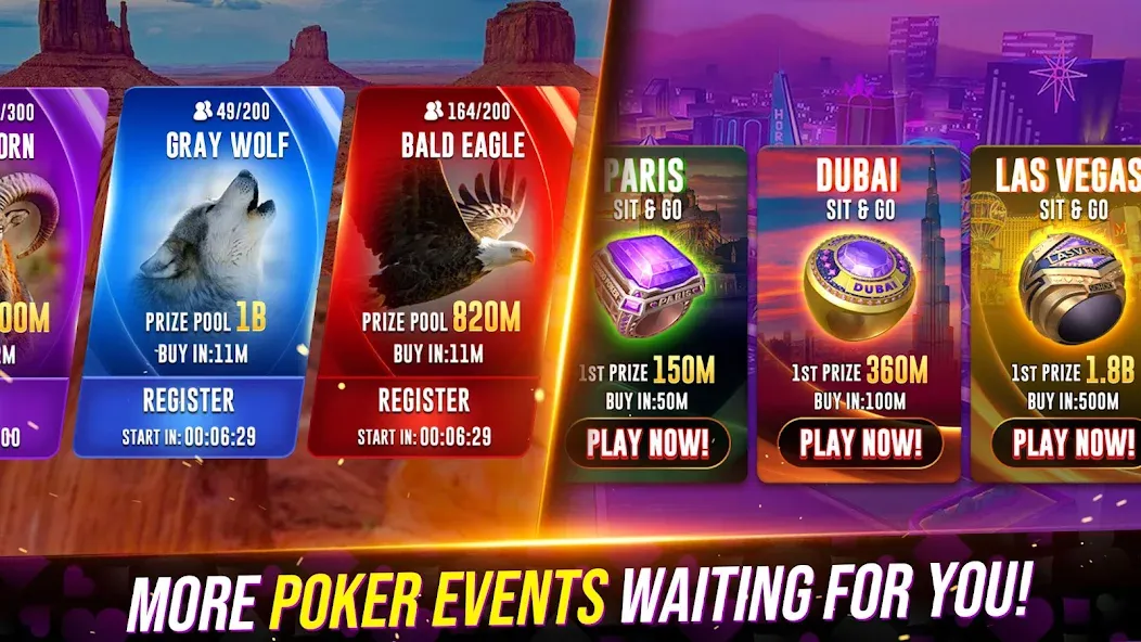 Poker Fever - Win your Fame (Покер Клаш) [МОД: Бесконечные деньги, Монеты и Мега MOD] Screenshot 5