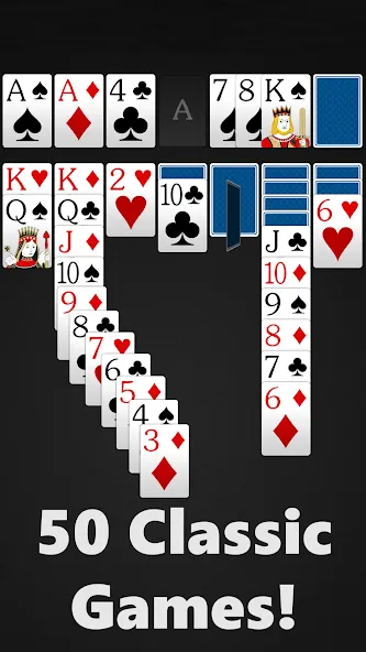 Solitaire - Classic Card Games (Солитер) [МОД: Все открыто, Дополнительные деньги и Меню MOD] Screenshot 3