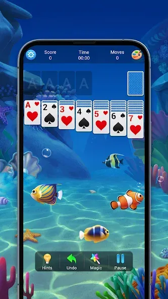 Solitaire, Klondike Card Games [МОД: Много денег, Монет и Все открыто] Screenshot 1
