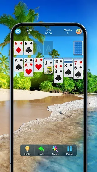 Solitaire, Klondike Card Games [МОД: Много денег, Монет и Все открыто] Screenshot 4