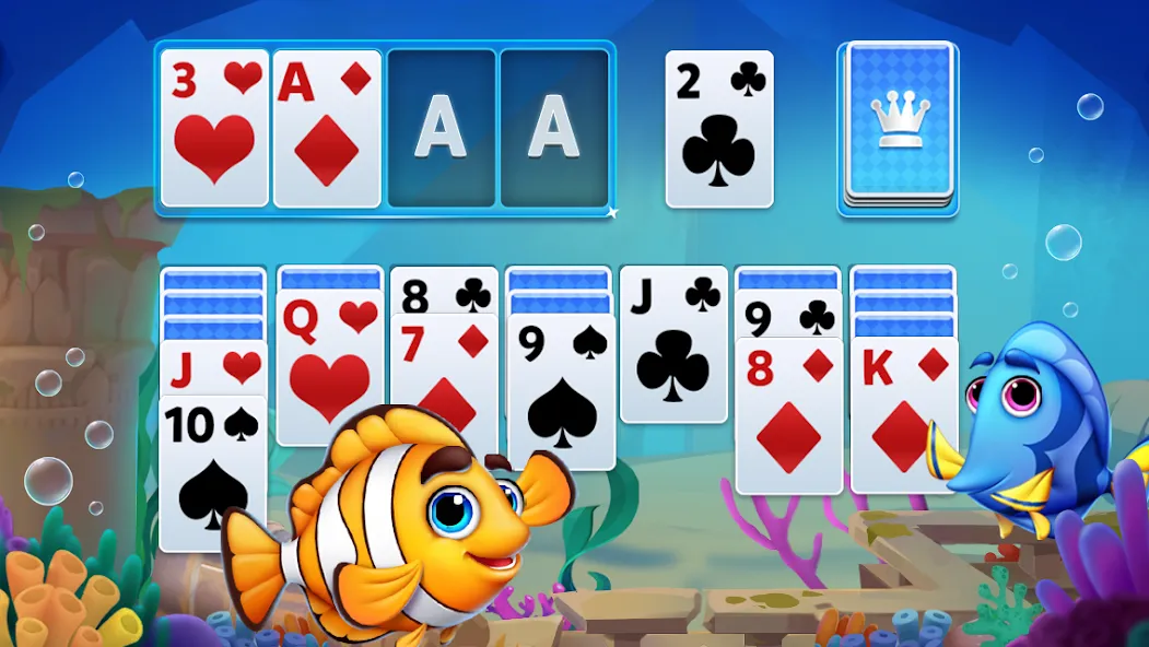 Solitaire - Klondike Card Game (Солитер) [МОД: Меню, Бесконечные монеты и Открытые уровни] Screenshot 5