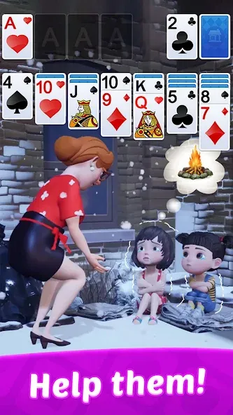 Solitaire: Card Games [МОД: Все открыто, Дополнительные деньги и Меню MOD] Screenshot 4