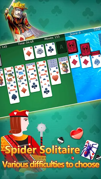 klondike solitaire :card shark [МОД: Много монет, Открытые уровни и Мега MOD] Screenshot 1