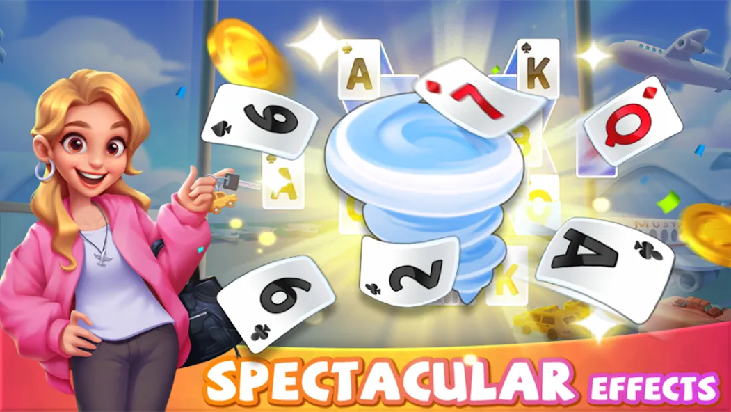 Solitaire Good Times (Солитер Гуд Таймс) [МОД: Меню, Бесконечные монеты и Открытые уровни] Screenshot 4