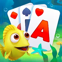 Скачать Solitaire TriPeaks Fish (Солитер ТриПикс Рыбка) [МОД: Меню, Бесконечные монеты и Открытые уровни] | Взлом Solitaire TriPeaks Fish на Андроид