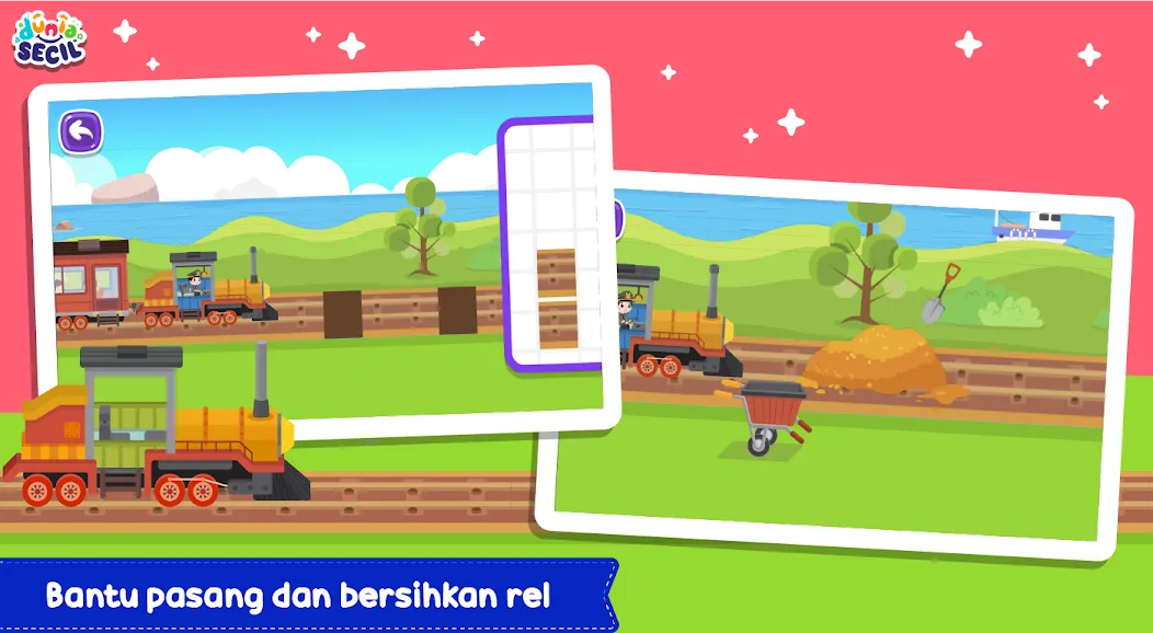 Kereta Api Dunia Secil (Керета Апи Дуниа Сесил) [МОД: Бесконечные деньги, Монеты и Мега MOD] Screenshot 3