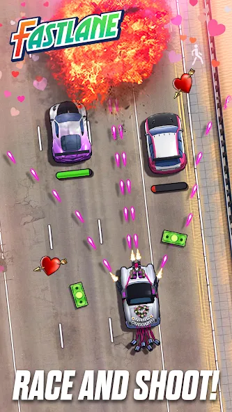 Fastlane: Road to Revenge (Фастлейн) [МОД: Все открыто, Дополнительные деньги и Меню MOD] Screenshot 1
