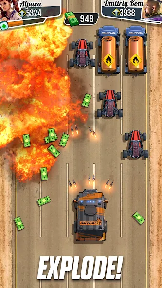 Fastlane: Road to Revenge (Фастлейн) [МОД: Все открыто, Дополнительные деньги и Меню MOD] Screenshot 4