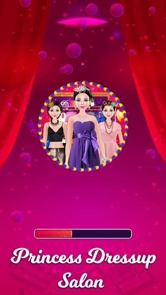 Princess Makeup Dressup Salon (Принцесса Мейкап Дрессап Салон) [МОД: Все открыто, Дополнительные деньги и Меню MOD] Screenshot 1