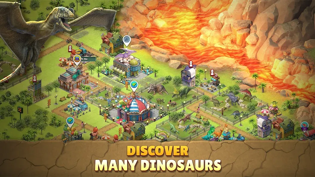 Jurassic Dinosaur: Dino Game (Динозавры юрского периода) [МОД: Много монет, Открытые уровни и Мега MOD] Screenshot 4